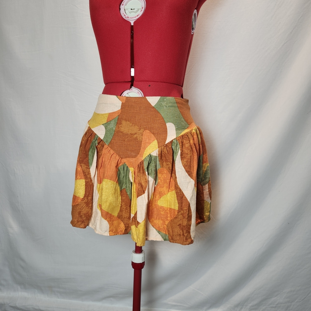 Fe Noel Multicolor Abstract Mini Skirt